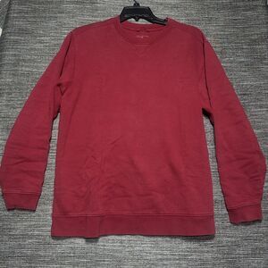L.L. Bean Sweatshirt Men's M Red Pullover Long Sleeve